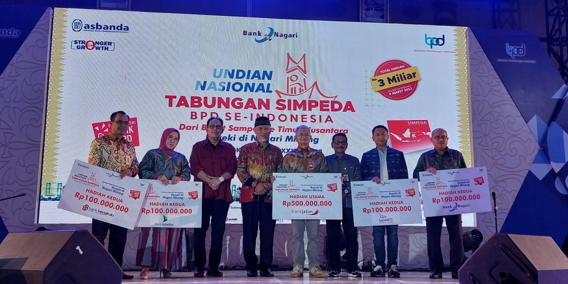 Bank Nagari Sukses Sebagai Tuan Rumah Panen Rejeki Bank BPD yang merupakan Program Undian Nasional Simpeda BPDSI 2023