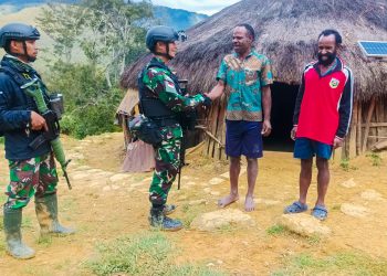 Satgas Yonif 722 MKS Berikan Pelayanan kesehatan Kesehatan Gratis di Lanny Jaya