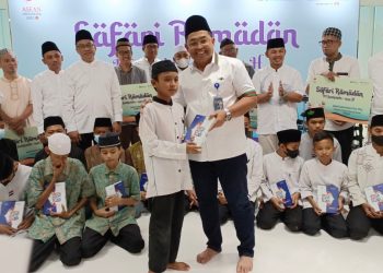 Jamkrindo Bagikan 7.937 paket sembako dan Santunan di Berbagai Daerah