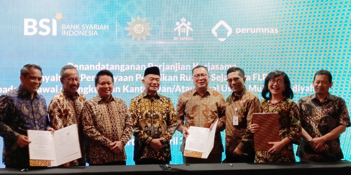 BSI, PP Muhammadiyah, BP Tapera, & Perumnas Berkolaborasi, Maksimalkan Penyaluran KPR Syariah