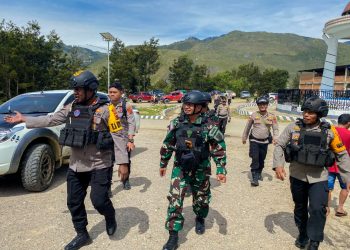 Sinergi TNI-Polri Ciptakan Ketertiban Dan Kondusifitas Di Kabupaten Lanny Jaya