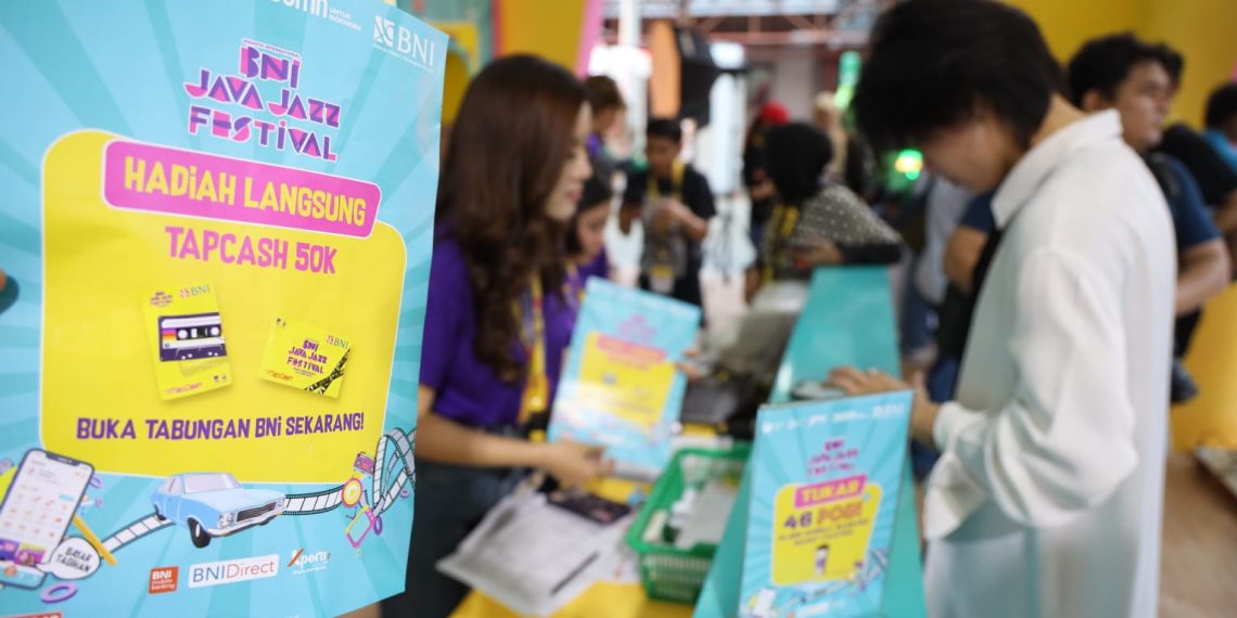 Buka Tabungan di BNI Java Jazz Festival 2023 Dapat Tapcash Rp 50 Ribu