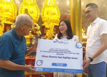 Bantuan WOM Finance ke Vihara Dharma
