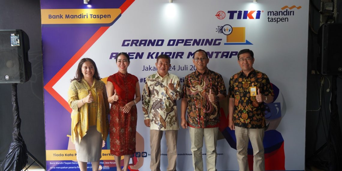 Launching Agen Kurir Mantap Tanjung Barat Jakarta Selatan, Hasil Kerja Sama Bank Mandiri Taspen dan TIKI