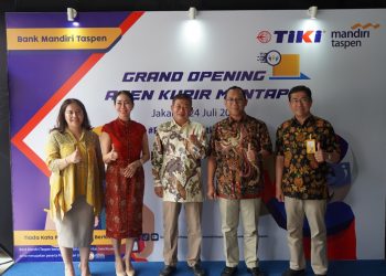 Launching Agen Kurir Mantap Tanjung Barat Jakarta Selatan, Hasil Kerja Sama Bank Mandiri Taspen dan TIKI