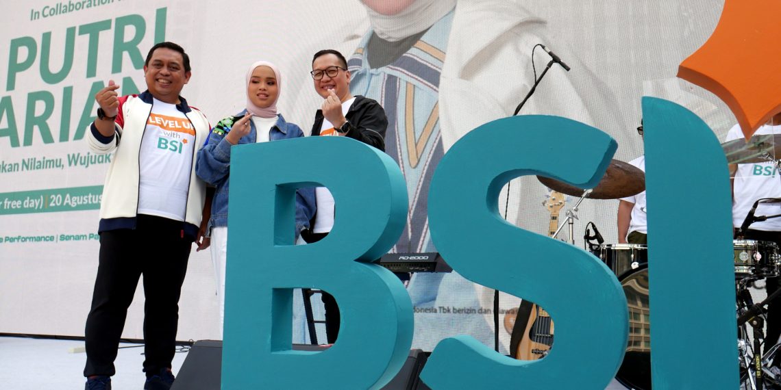 BSI Kolaborasi dengan Putri Ariani, Ajak Masyarakat untuk Sehat Jasmani dan Finansial di Car Free Day Bundaran HI