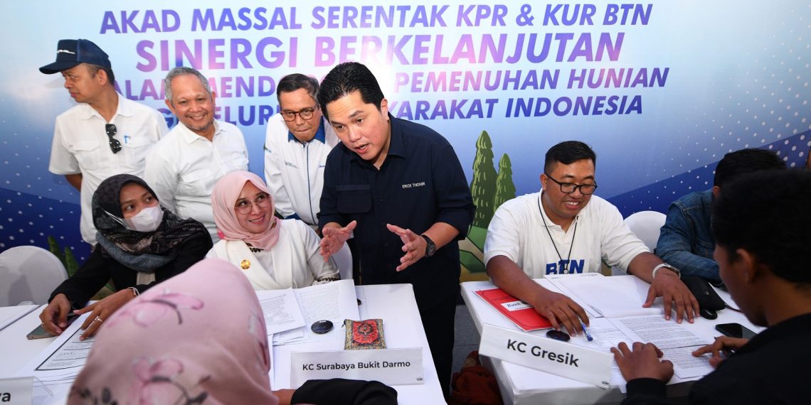 Bank BTN Gelar Acara Akad Massal Serentak KPR 10.000 Unit di Sidoarjo