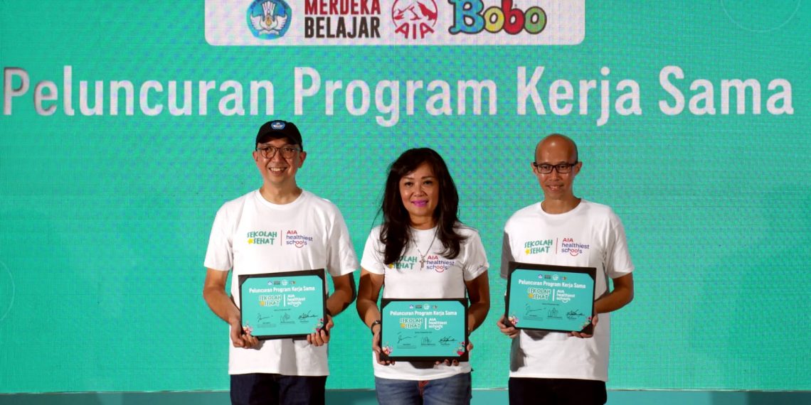 Kolaborasi Kemendikbudristek, AIA dan Majalah Bobo Luncurkan AIA Healthiest Schools dukung Kampanye Sekolah Sehat