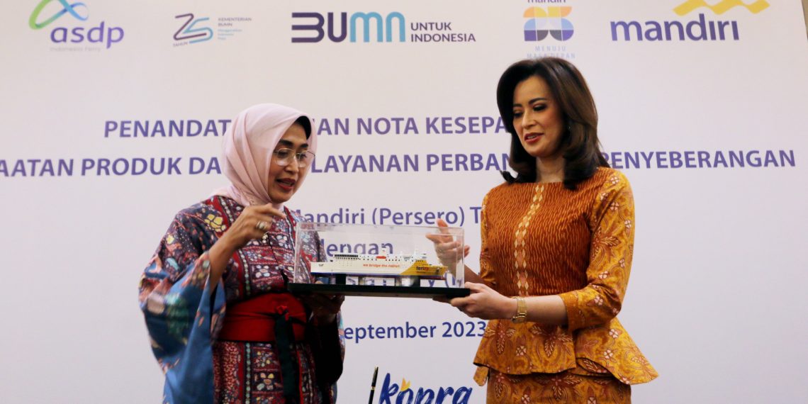 Dukung Sektor Penyeberangan, Bank Mandiri Perkuat Kerja Sama Layanan Perbankan bagi ASDP