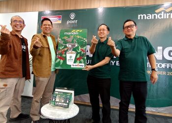 Tingkatkan Kolaborasi, Bank Mandiri dan Indomaret Point Coffee e-Money Co-Branding
