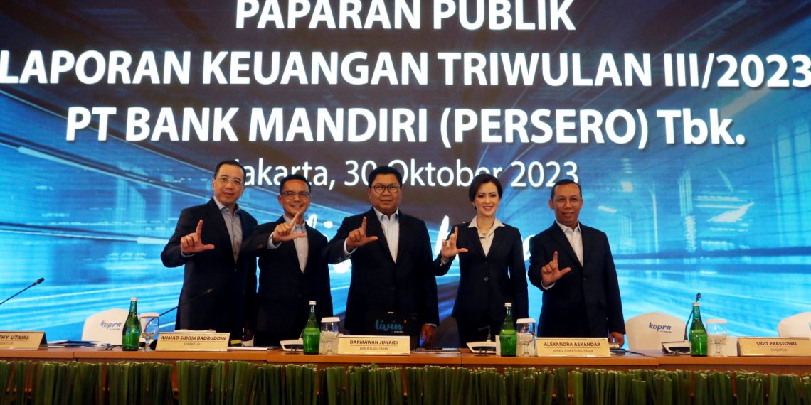 Rekor Baru di Indonesia, Bank Mandiri Total Aset Bank Mandiri Tembus Rp 2.007 Triliun di Kuartal 3-2023