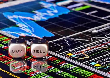 Ilustrasi pergerakan saham AWAN