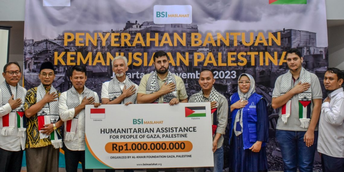 BSI Maslahat Salurkan Bantuan  Kemanusiaan Untuk Palestina