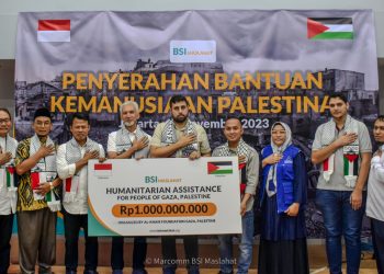 BSI Maslahat Salurkan Bantuan  Kemanusiaan Untuk Palestina