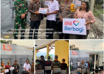 BNI Berbagi, Salurkan Bantuan Tanggap Darurat Erupsi Gunung Berapi Lewetobi Flores
