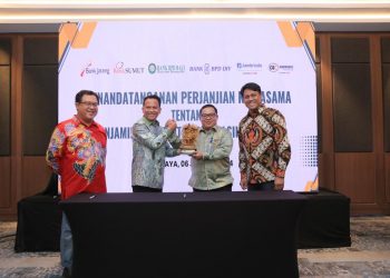 Jamin kredit Alsintan, Jamkrindo Tekan Perjanjian Kerja Sama Dengan 4 Bank Daerah