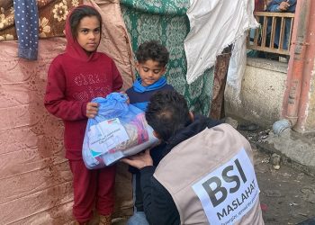 BSI Maslahat Salurkan Bantuan Musim Dingin, Makanan Hangat dan Siap Saji untuk rakyat Palestina