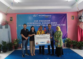 Tumbuhkan Minat Baca Anak, WOM Finance Donasikan 1.000 Buku
