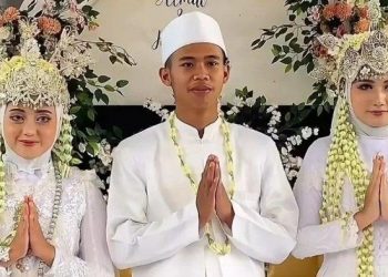 Bikin Heboh, Pria di Tasik ini Nikahi Dua Wanita Cantik Sekaligus, Resepsi Pernikahannya Jadi Sorotan