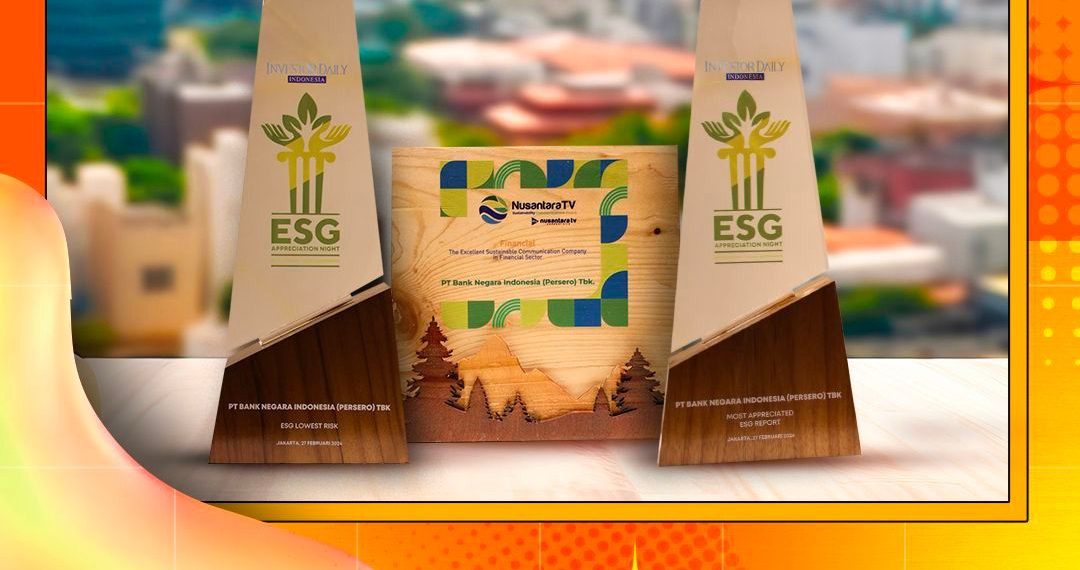 BNI Raih Tiga Penghargaan ESG