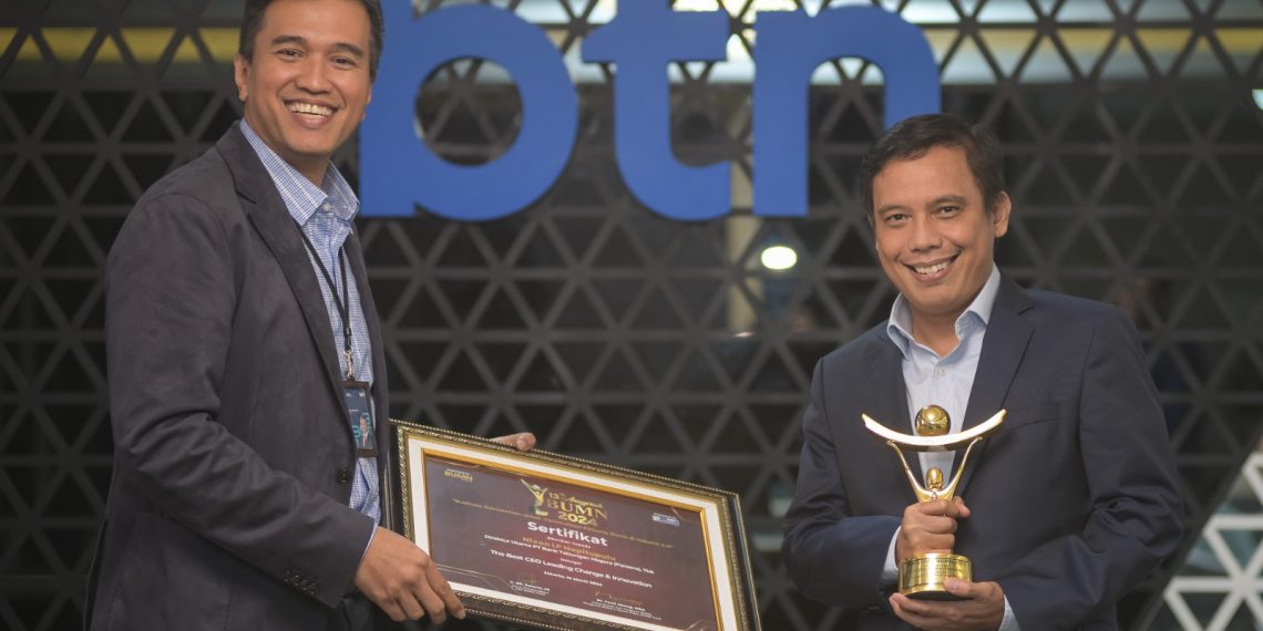 Dirut BTN Raih Penghargaan The Best CEO Leading Change Innovation