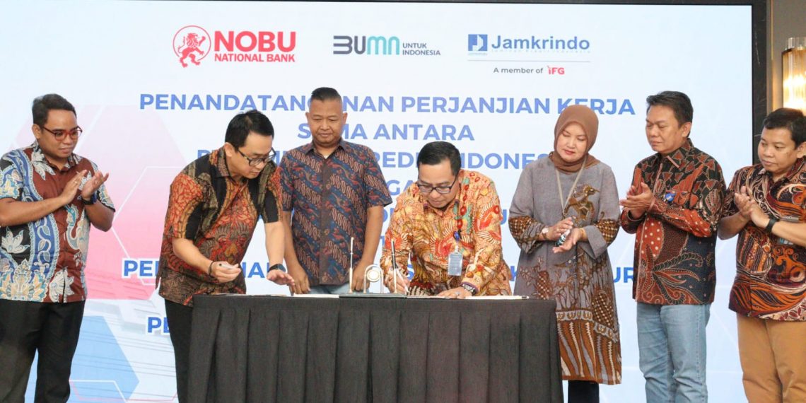 Jamkrindo Teken Kerja Sama Penjaminan KUR dengan Bank Nobu
