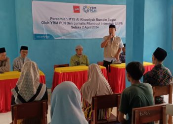 YBM PLN Bersama JUFI Resmikan Bantuan Renovasi MTS Al Khoeriyah