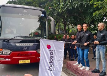 Pelepasan Bus Drive Test Indosat