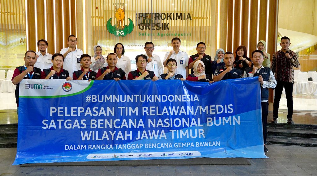 Petrokimia Gresik Bersama Satgas Bencana Nasional Bumn Wilayah Jawa Timur Telah Kirimkan 41 Relawan Ke Pulau Bawean