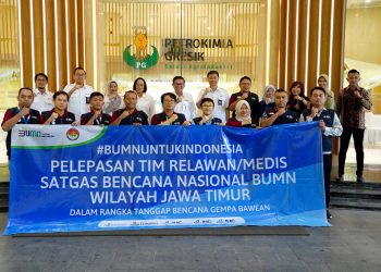 Petrokimia Gresik Bersama Satgas Bencana Nasional Bumn Wilayah Jawa Timur Telah Kirimkan 41 Relawan Ke Pulau Bawean