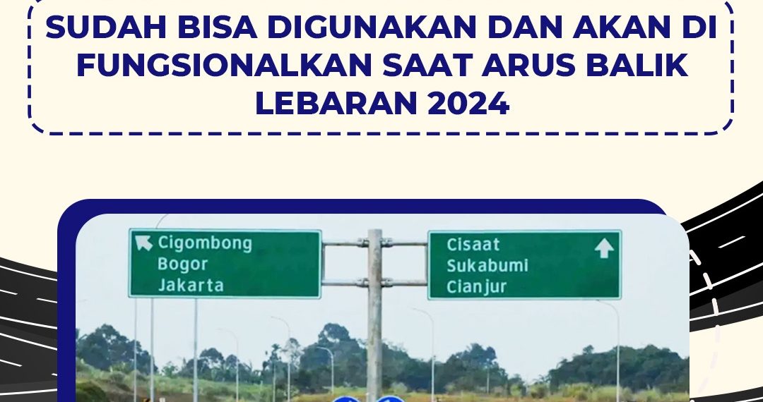 Kabar Gembira, Tol Bocimi Sudah Berfungsi Normal Mulai Hari ini untuk Arus Balik
