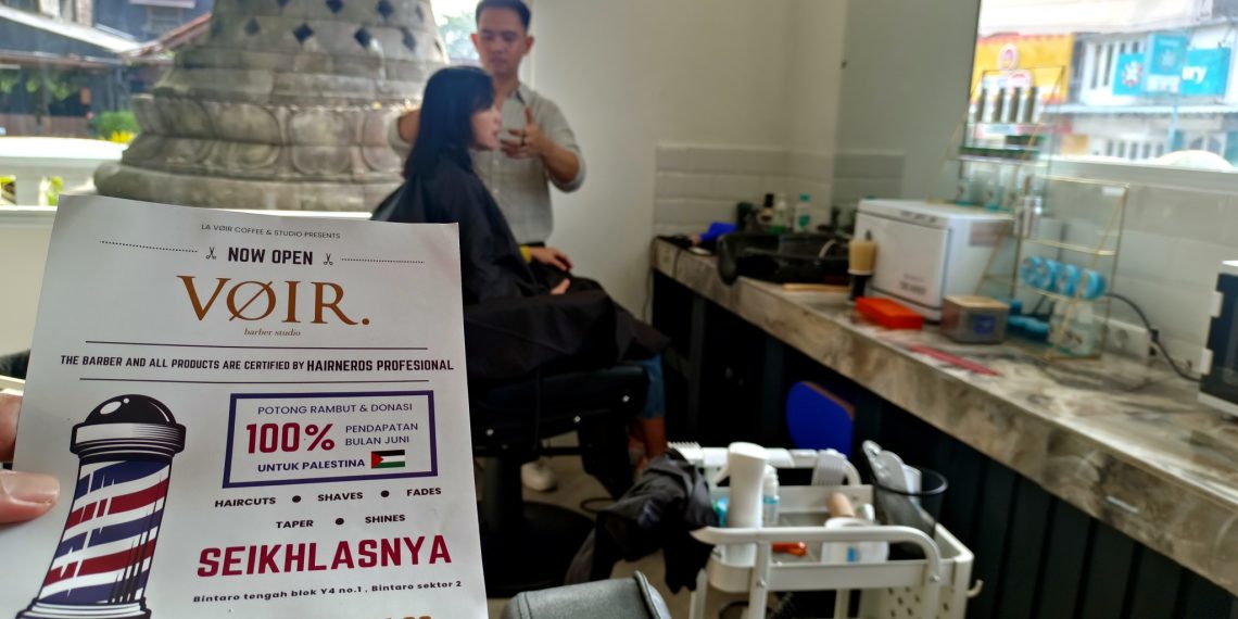 Donasikan 100% Pendapatan untuk Palestina oleh VOIR Barber Studio