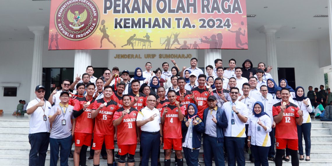 ASABRI Raih Juara I Cabang Olah Raga Voli dalam Ajang Pekan Olah Raga Kementerian Pertahanan (PORKEMHAN) 2024.