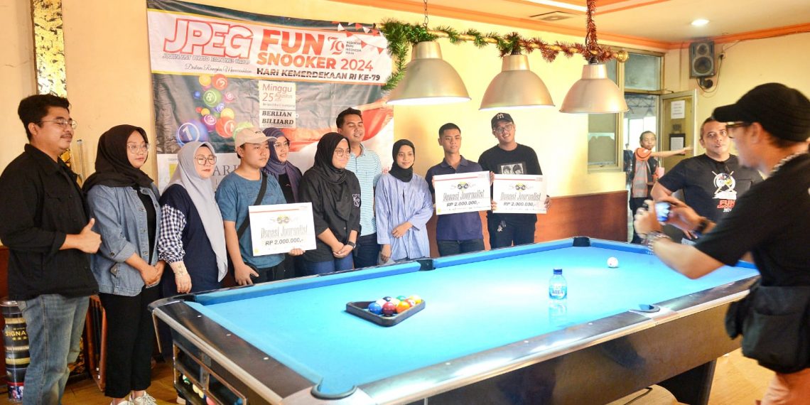 JPEG Turnamen Fun Snoker 2024 Sebagai Ajang Donasi Mantan Wartawan Foto