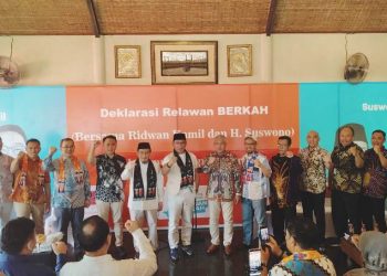 Hadiri Deklarasi Relawan Berkah RIDO, Ridwan Kamil: ‘Kami Bawa Pengalaman’