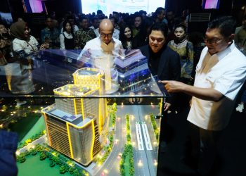 Ikonik ! Bank Mandiri Groundbreaking Gedung Mandiri Financial Center di Kawasan PIK 2