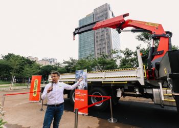 Beri Solusi Lifting Pertambangan, Sanggar Sarana Baja Pamerkan Mounted Crane PK 53002 SH di Acara Palfinger APAC Owners Club Indonesia Series