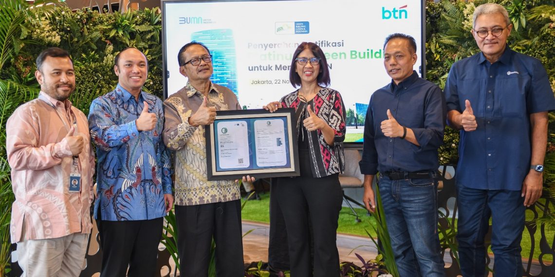 BTN Raih Predikat Tertinggi Green Building