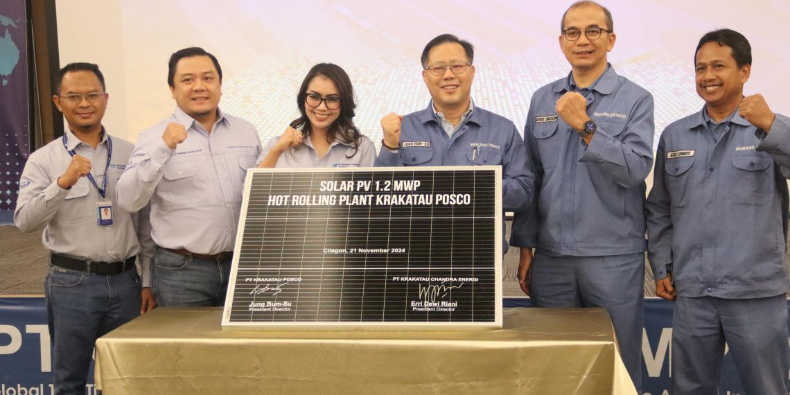 KCE Tumbuhkan Bauran Energi Baru Terbarukan Melalui Penyelesaian Pembangunan PLTS Krakatau Posco