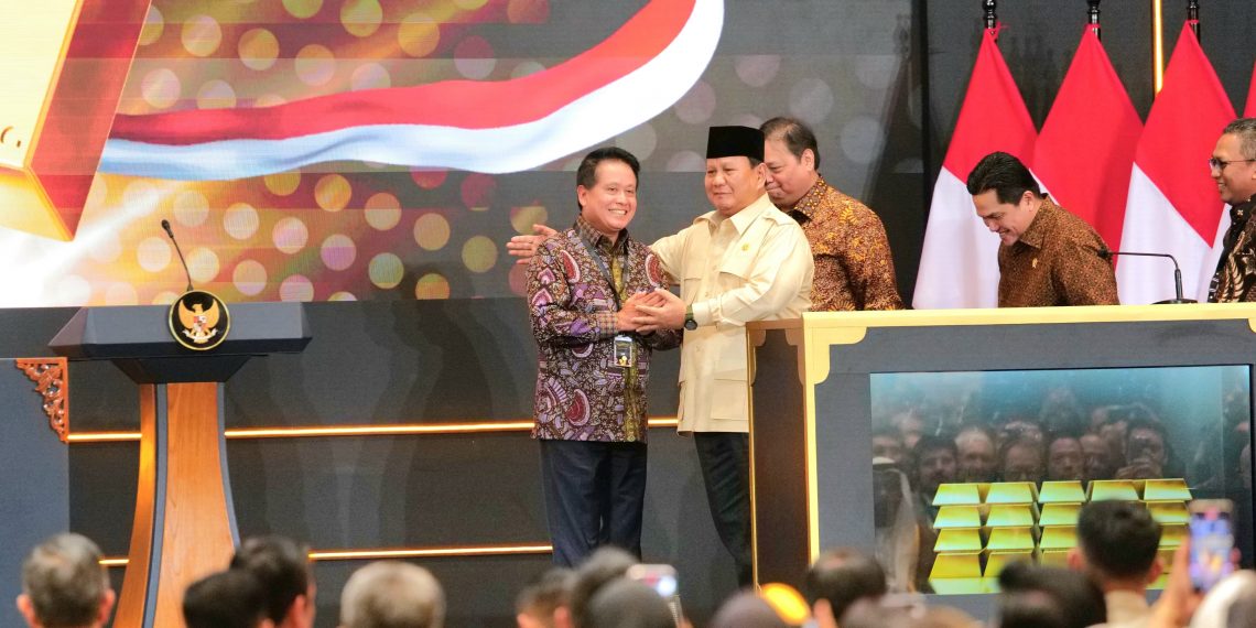 Resmi Diluncurkan Presiden Prabowo, BSI Jadi Bank Emas  Pertama di Indonesia
