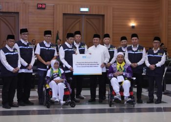 Bank Syariah Indonesia Fasilitasi Kursi Roda untuk Jemaah Haji Lansia