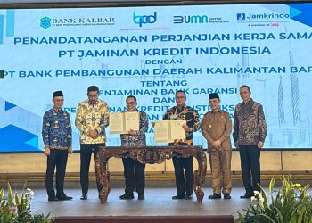Jamkrindo dan BPD Kalbar Teken Kerja Sama Penjaminan Bank Garansi dan Kredit Konstruksi