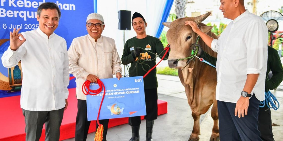 Tebar Keberkahan Idul Adha, BTN Sumbangkan 587 Hewan Kurban