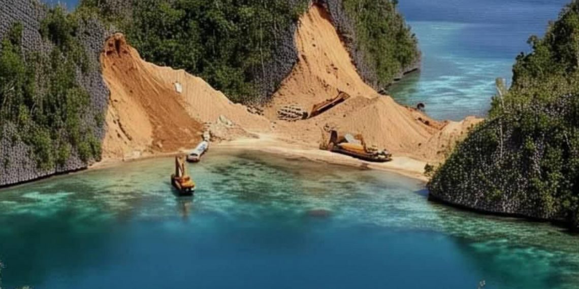 Foto- foto Terkini Pantai, Terumbu Karang dan Desa Gag di Pulau Gag Raja Ampat Yang Terdampak Operasional Tambang Nikel