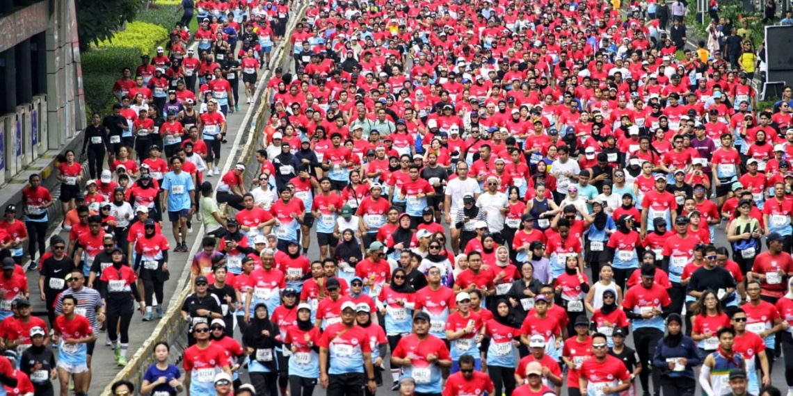 BTN Jakim 2025 Sukses Digelar, Lautan Manusia Penuhi Jalan Sudirman Thamrin