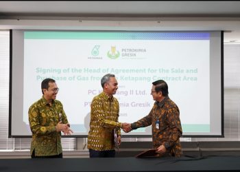 Amankan Produksi Pupuk Nasional, Petrokimia Gresik Teken Hoa Bersama PC Ketapang II LTD Untuk Suplai Gas Dari Blok Ketapang