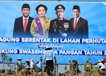 Terus Wujudkan Swasembadan Pangan, Kapolri Laksanakan Penanaman Jagung Kuartal III