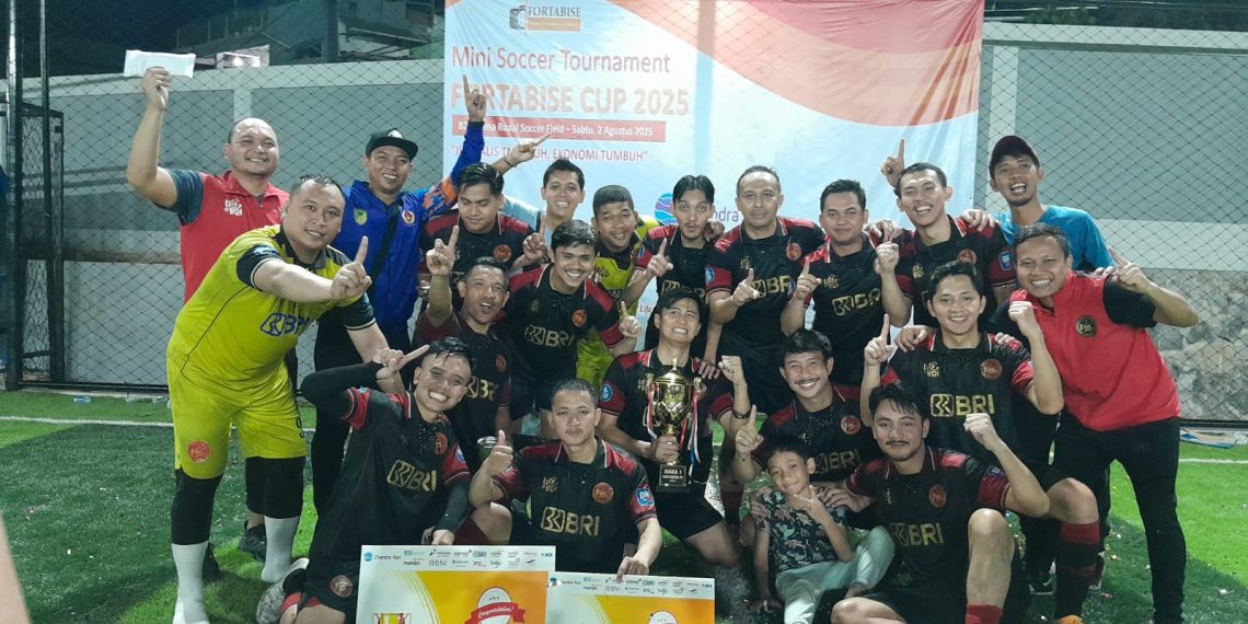 BRI Kembali Juara, Pertahankan Gelar di Turnamen Mini Soccer Fortabise Cup 2025