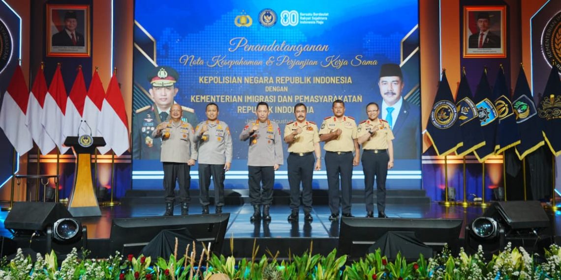 Teken Nota Kesepahaman dengan Kementerian Imipas, Kapolri Harap Sinergisitas Makin Optimal