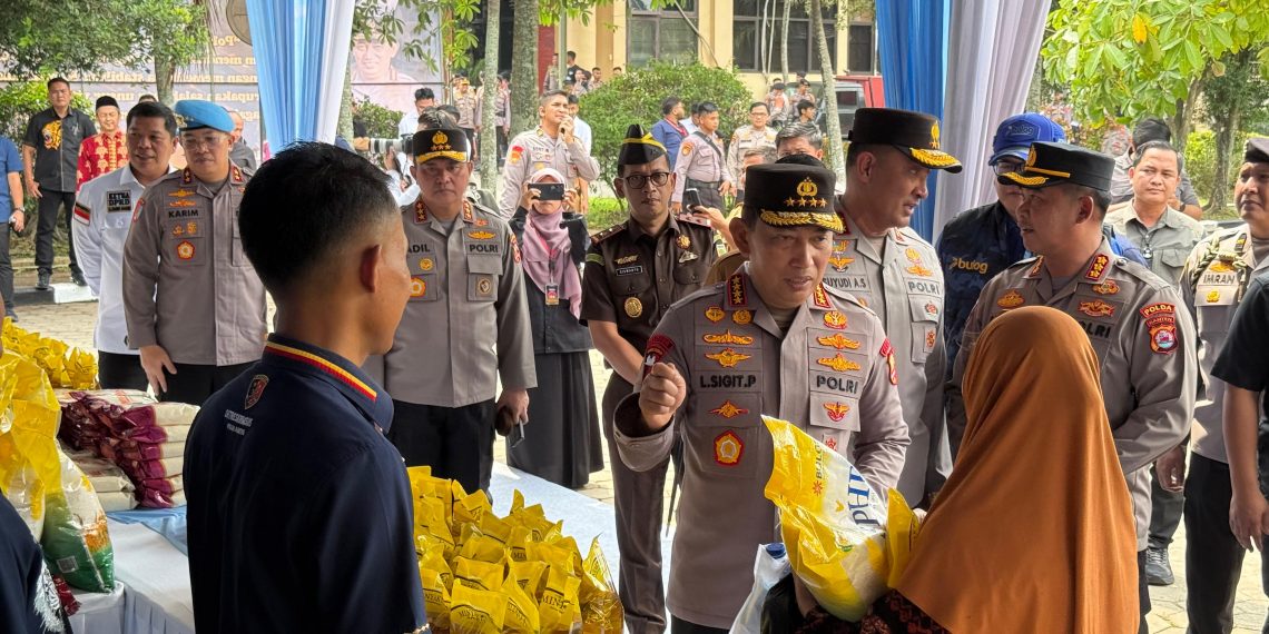 Kapolri Tinjau GPM Polda Banten, Telah Distribusikan 27 Ton Beras SPHP ke Masyarakat